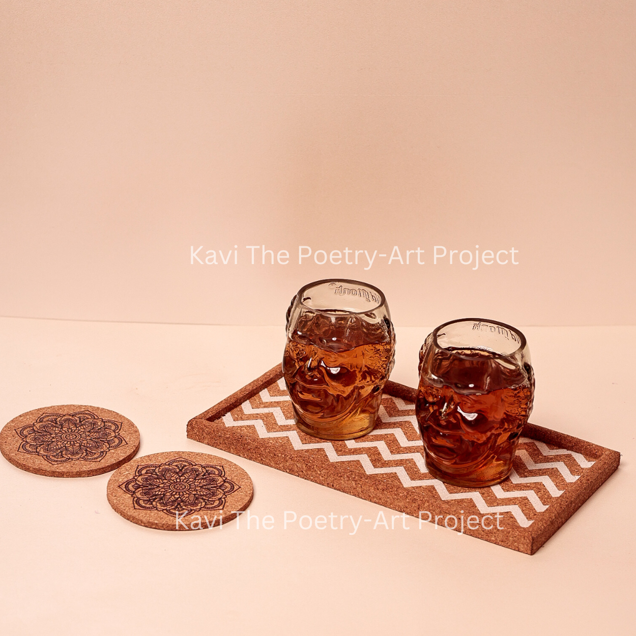 Old Monk Small Face Glass Gift Set