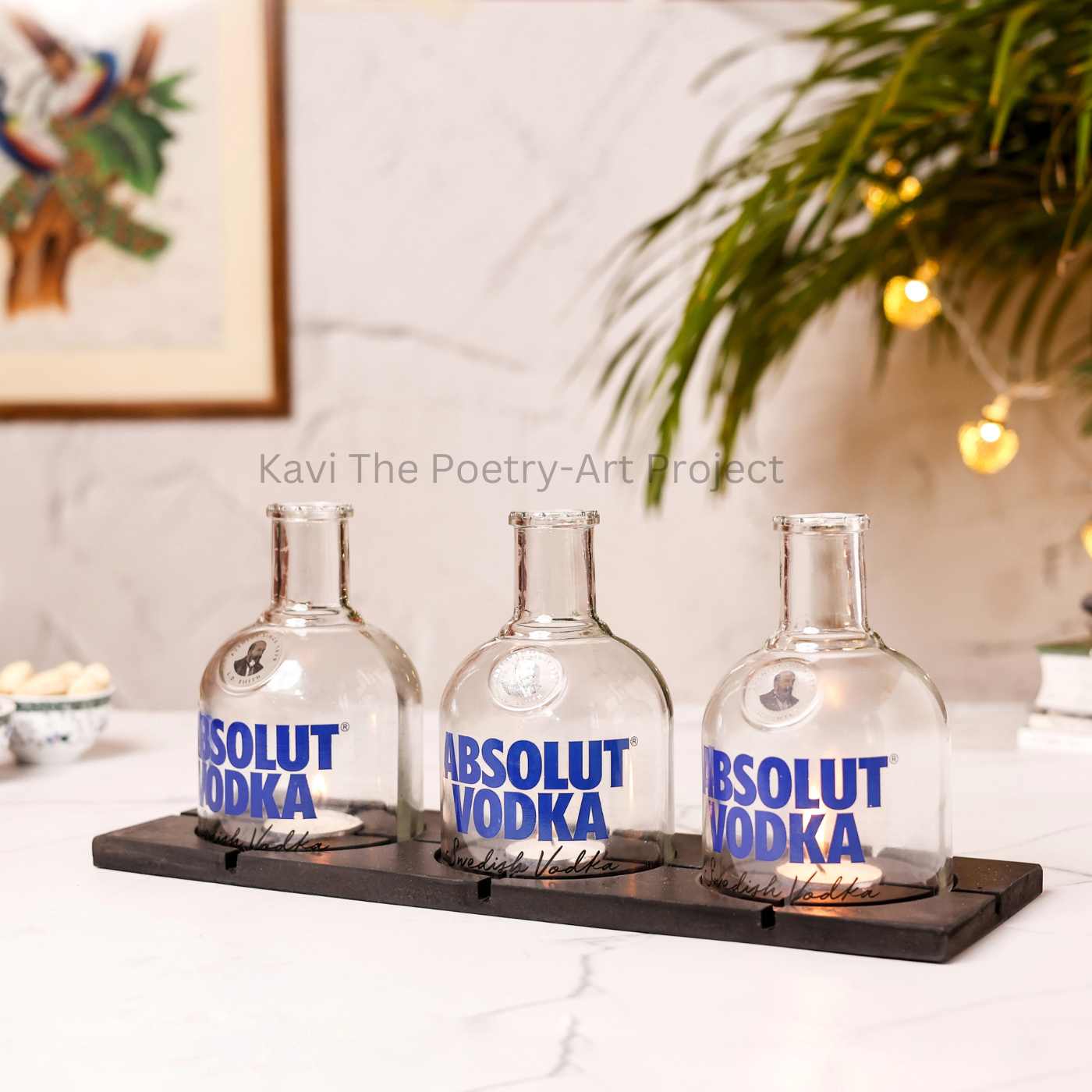 Upcycled Absolut Vodka Glasses – Kavi The Poetry-Art Project