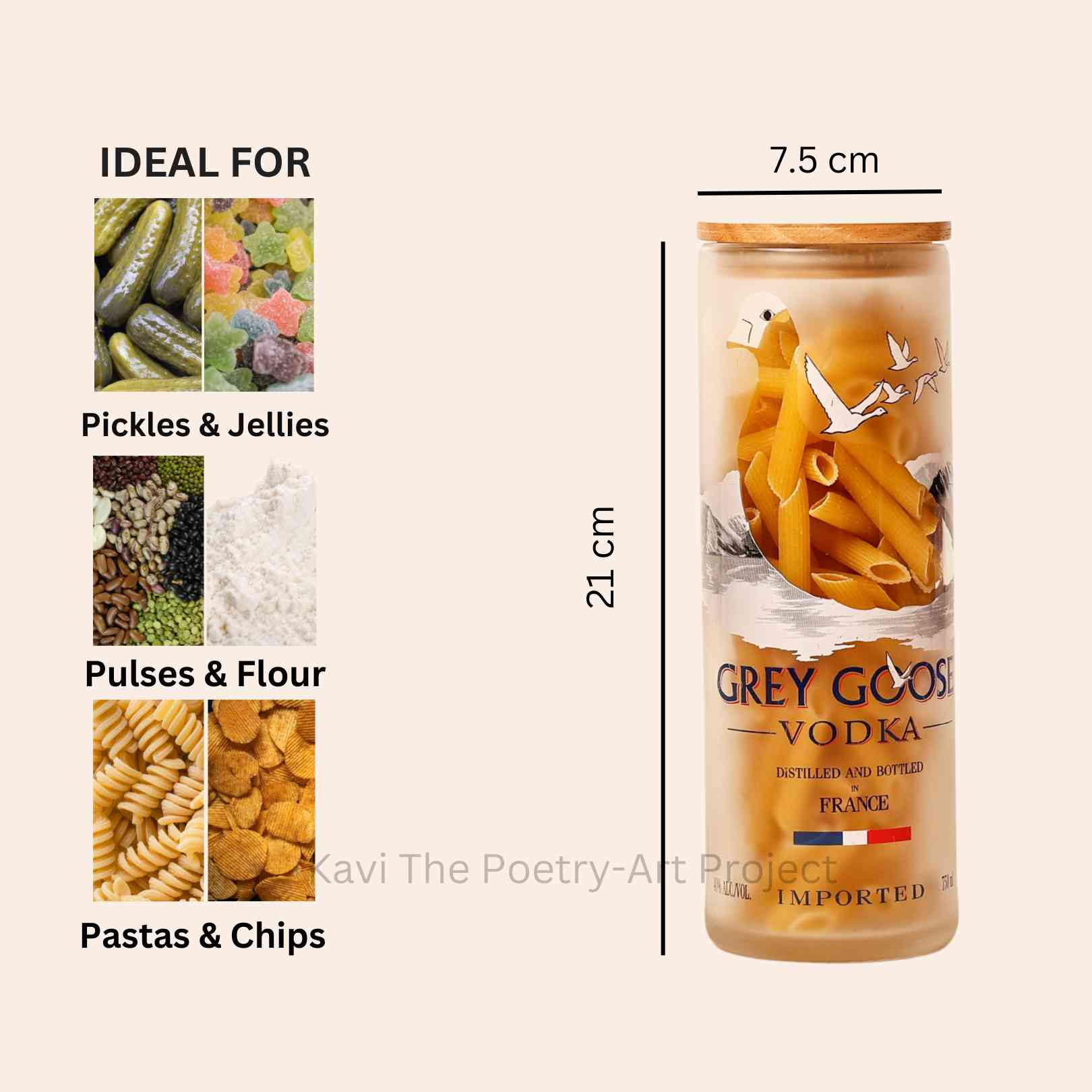 Kavi Grey Goose Big Jars ( set of Two )