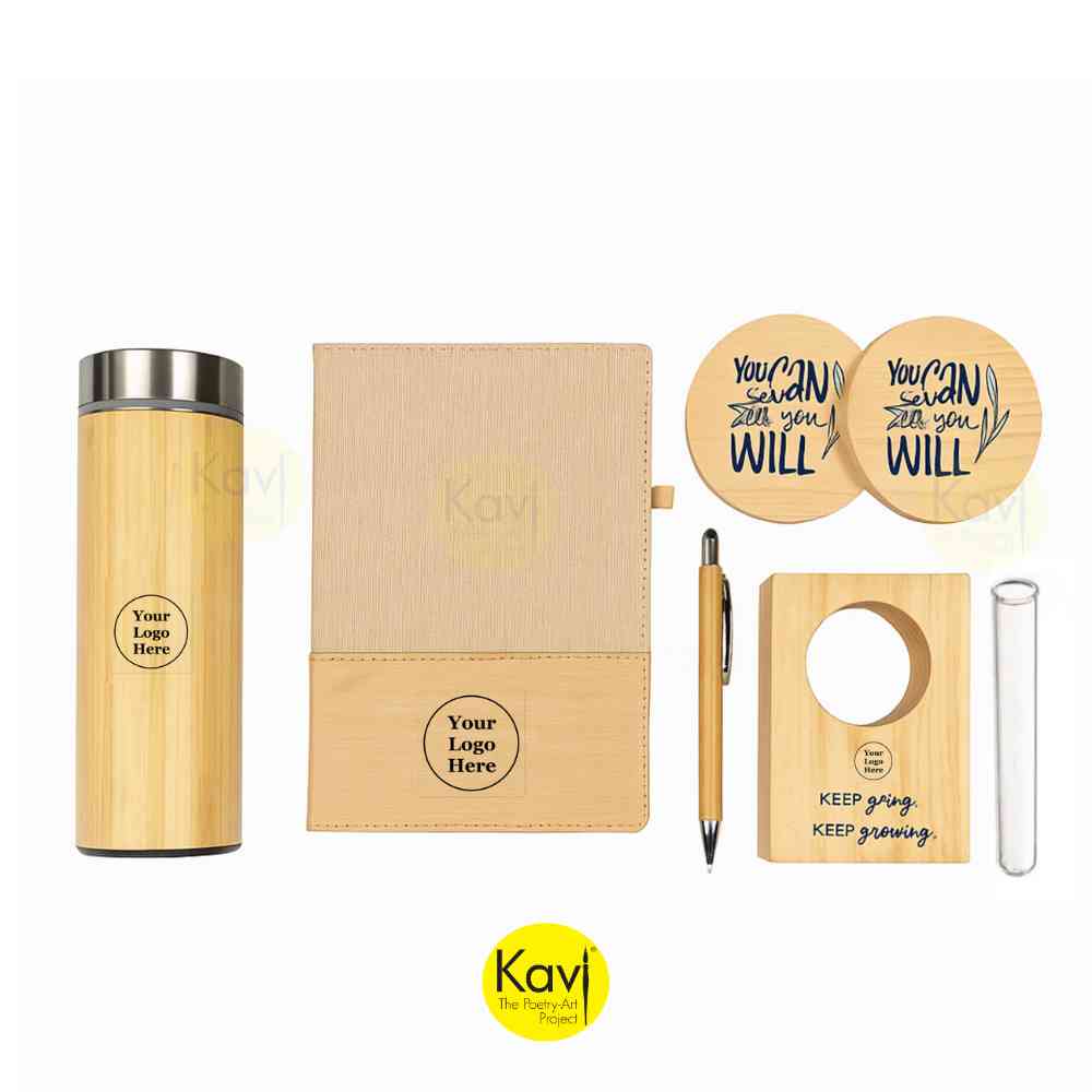 Customised bamboo gift hamper