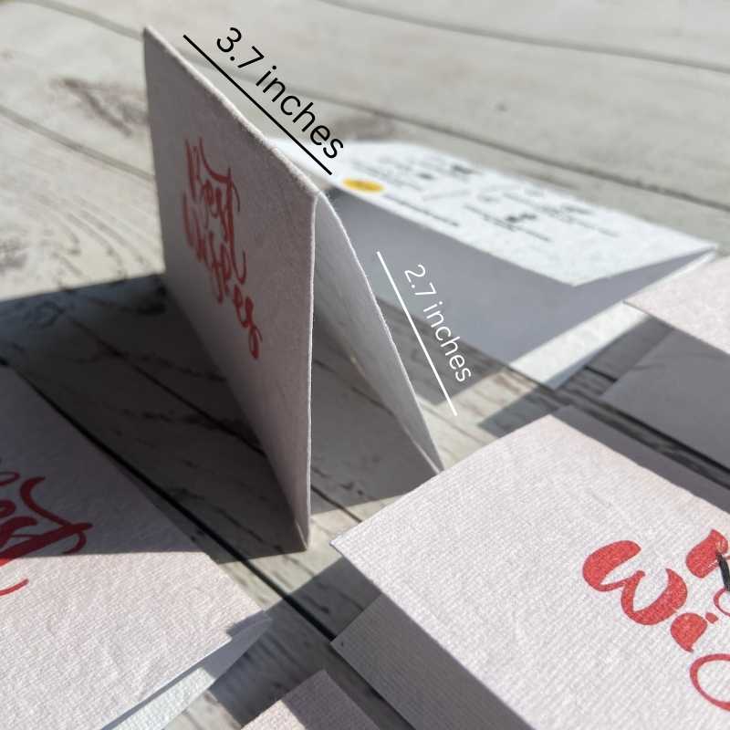 Best Wishes Plantable Cards With Envelopes (Set of 12)