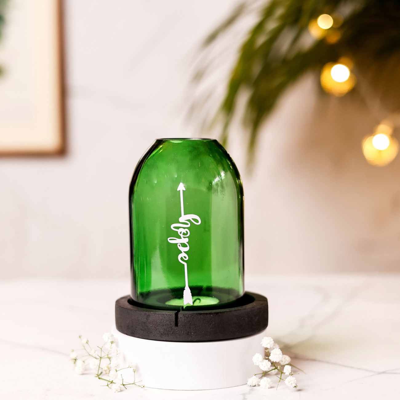 Upcycled Bottle Tea light holder