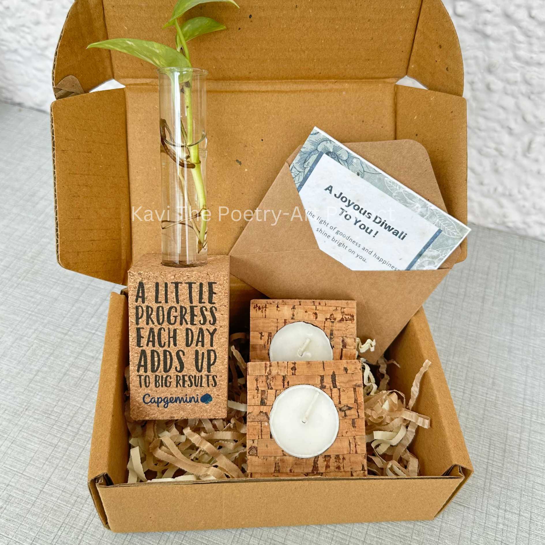 Customised Green Diwali Gift Box – Kavi The Poetry-Art Project