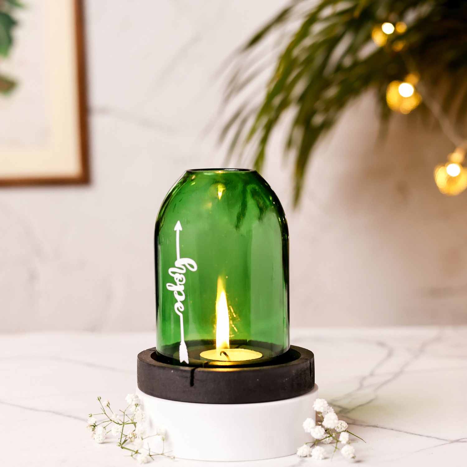 Upcycled Bottle Tea light holder