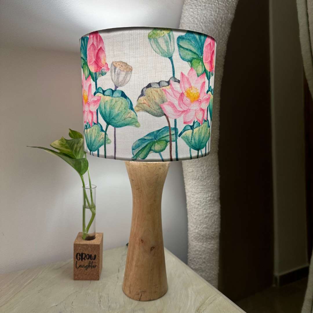 Lotus Wooden Lamp Shade (Round)