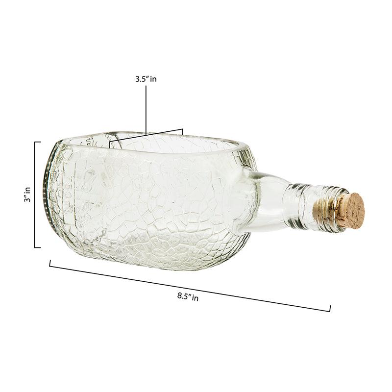 Upcycled Rum Bottle Serving Set