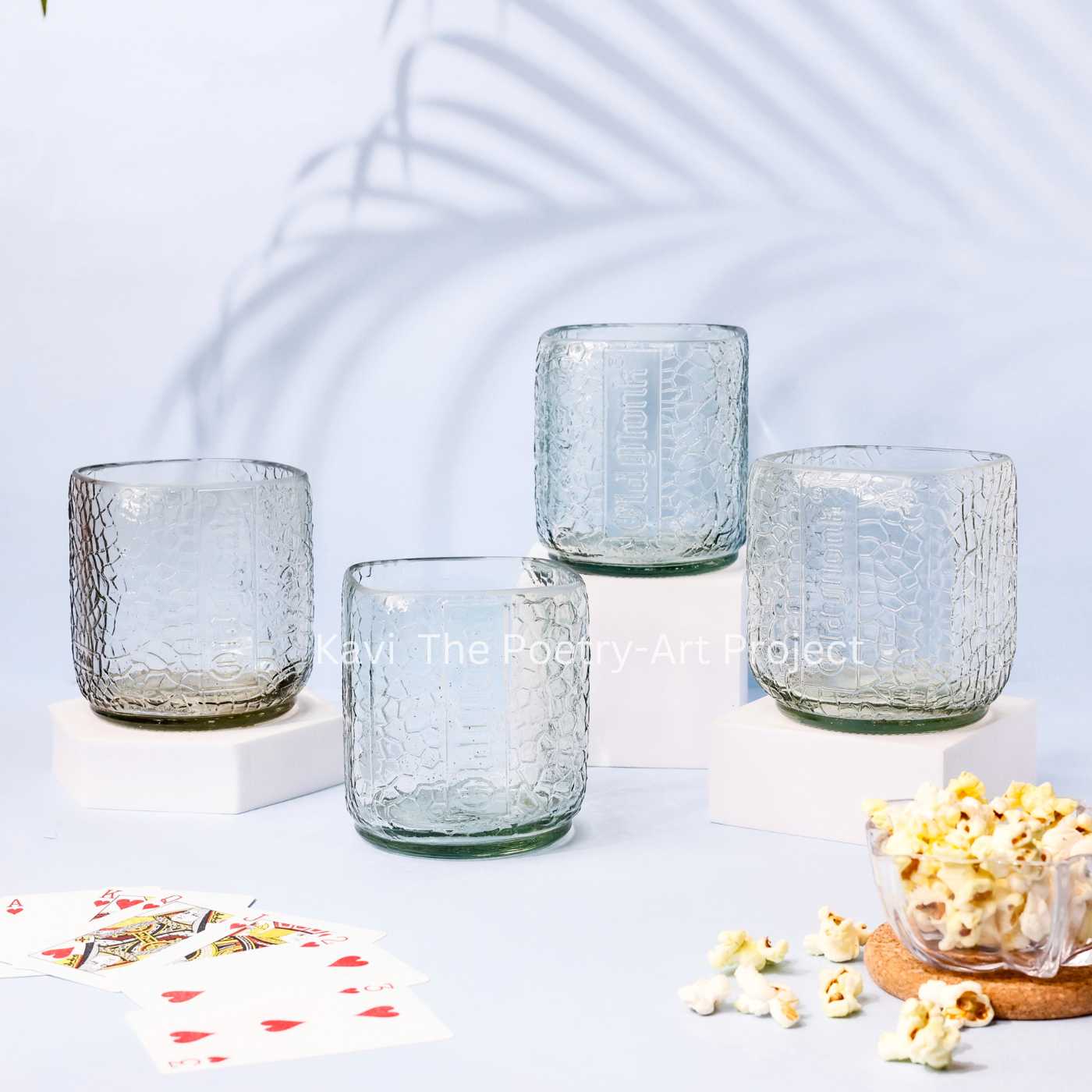 Old Monk big glasses 600ML (Set of FOUR)