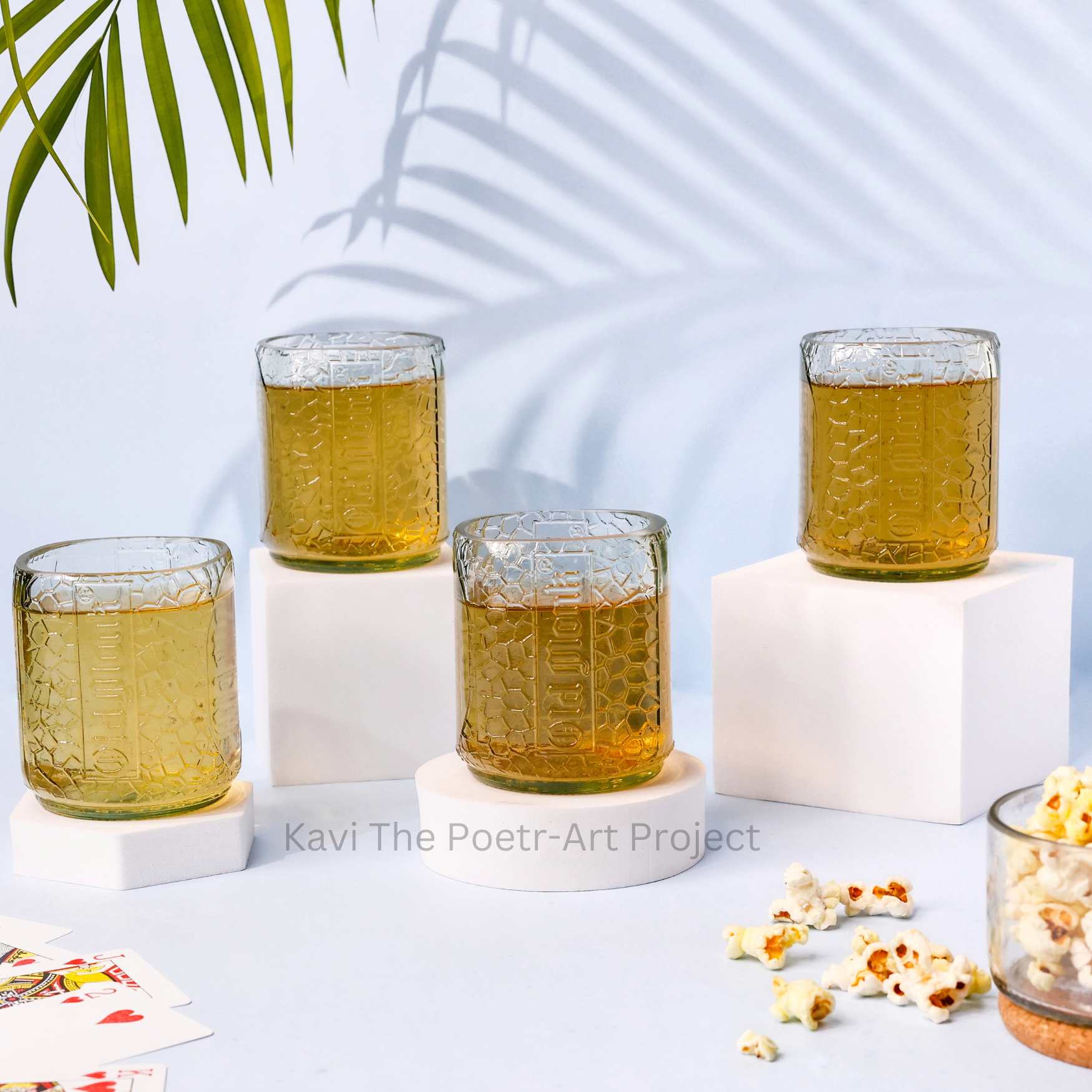 Upcycled Old Monk Small glasses 300ml