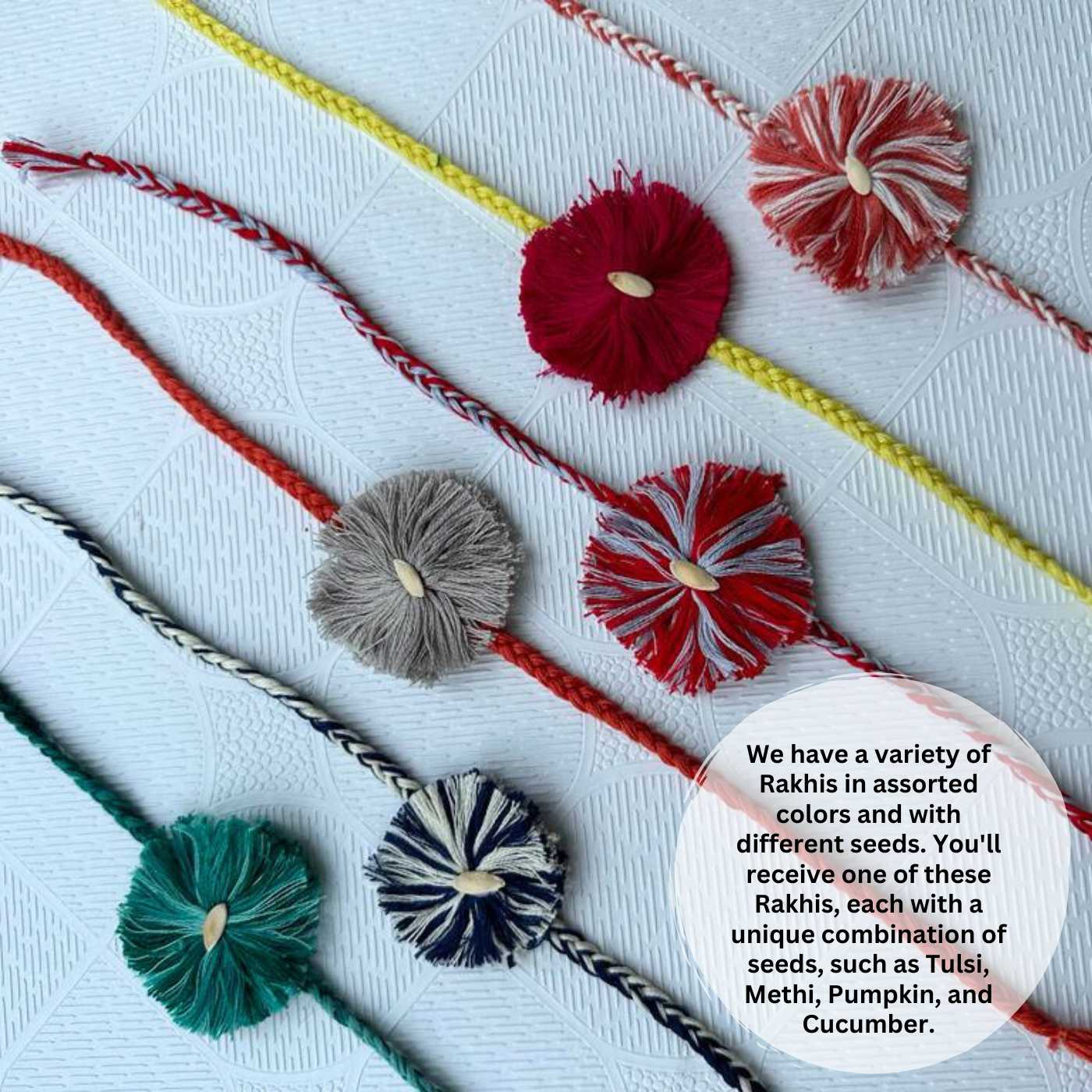 Plantable Seed Rakhi Kit (Set of 4)
