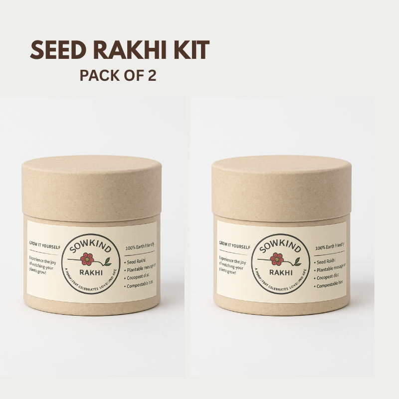 Plantable Seed Rakhi Kit (Pack of 2)