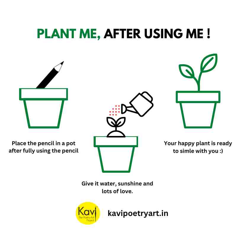 Plantable Seed Pencil With Paper Sleeve (Pack of 10)