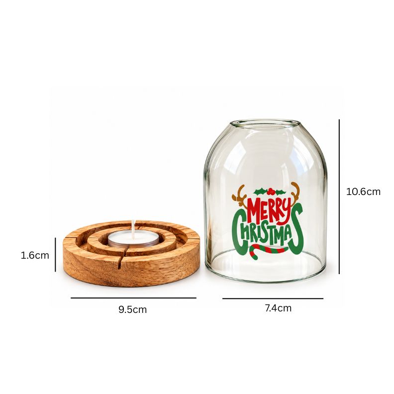 Christmas tea light candle holder