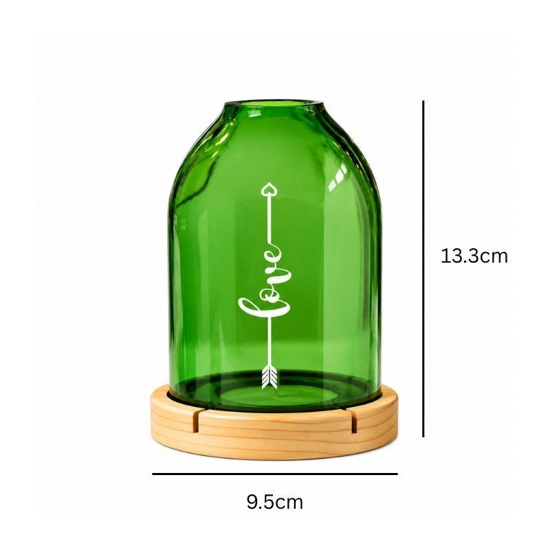 Upcycled Bottle Tea Light Holder Combo (Set of 4)