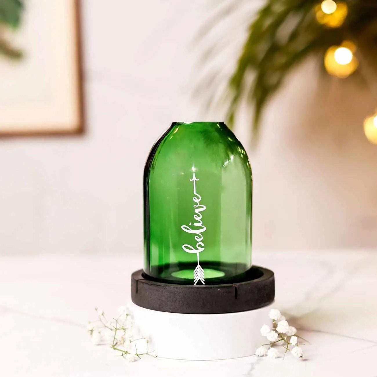 Eco Friendly Believe Tea Light Holder