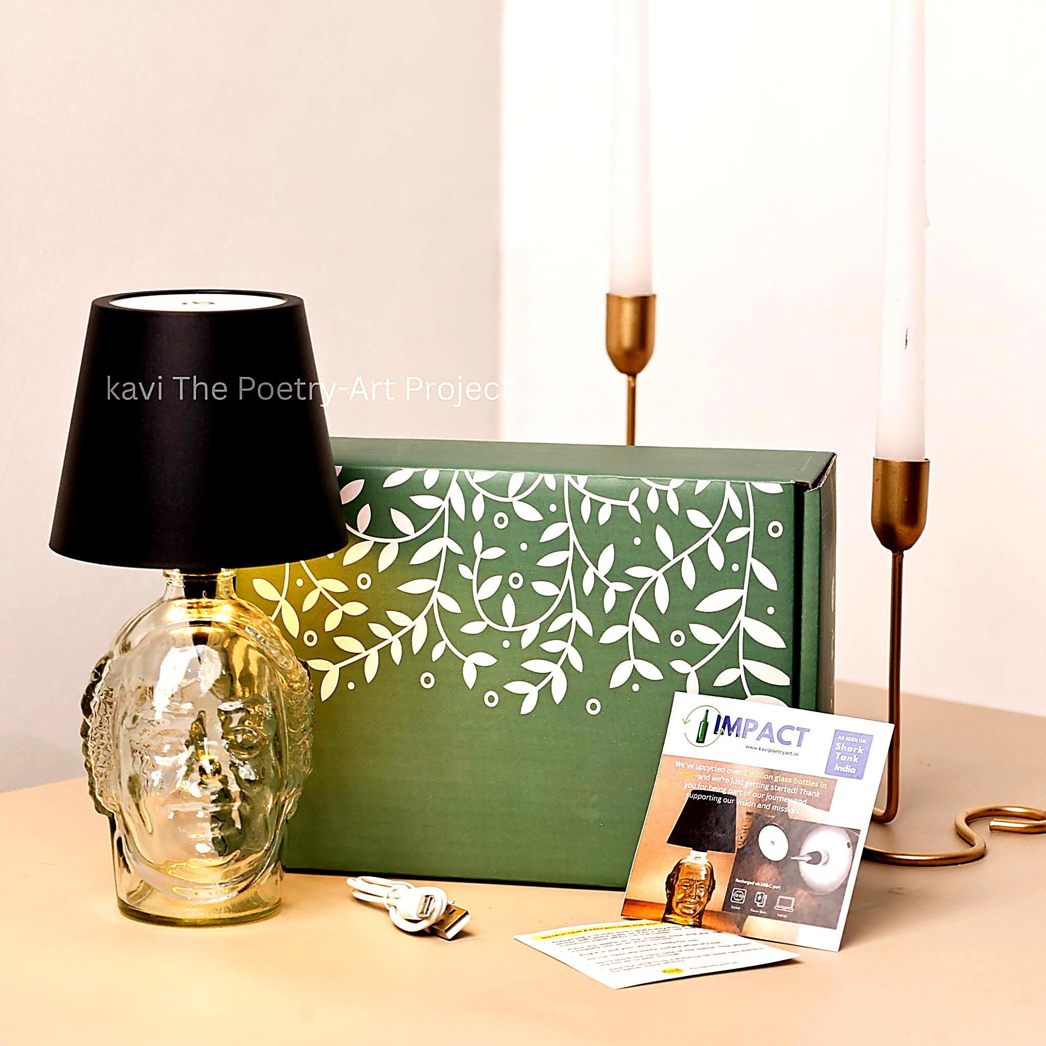 Wireless small Old monk bottle lamp