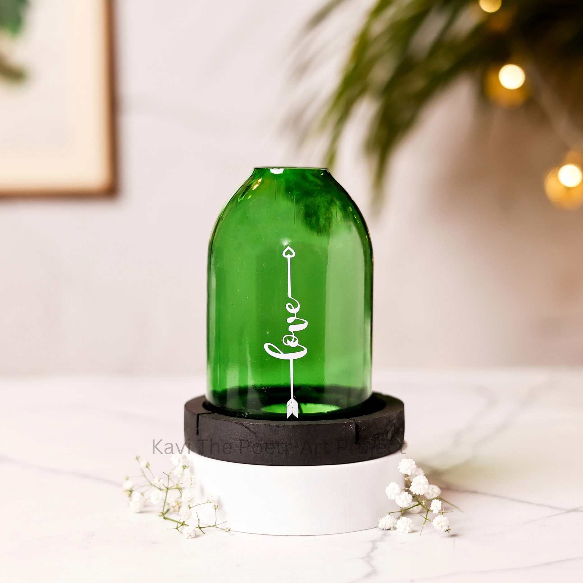 Upcycled Love Tea Light Holder