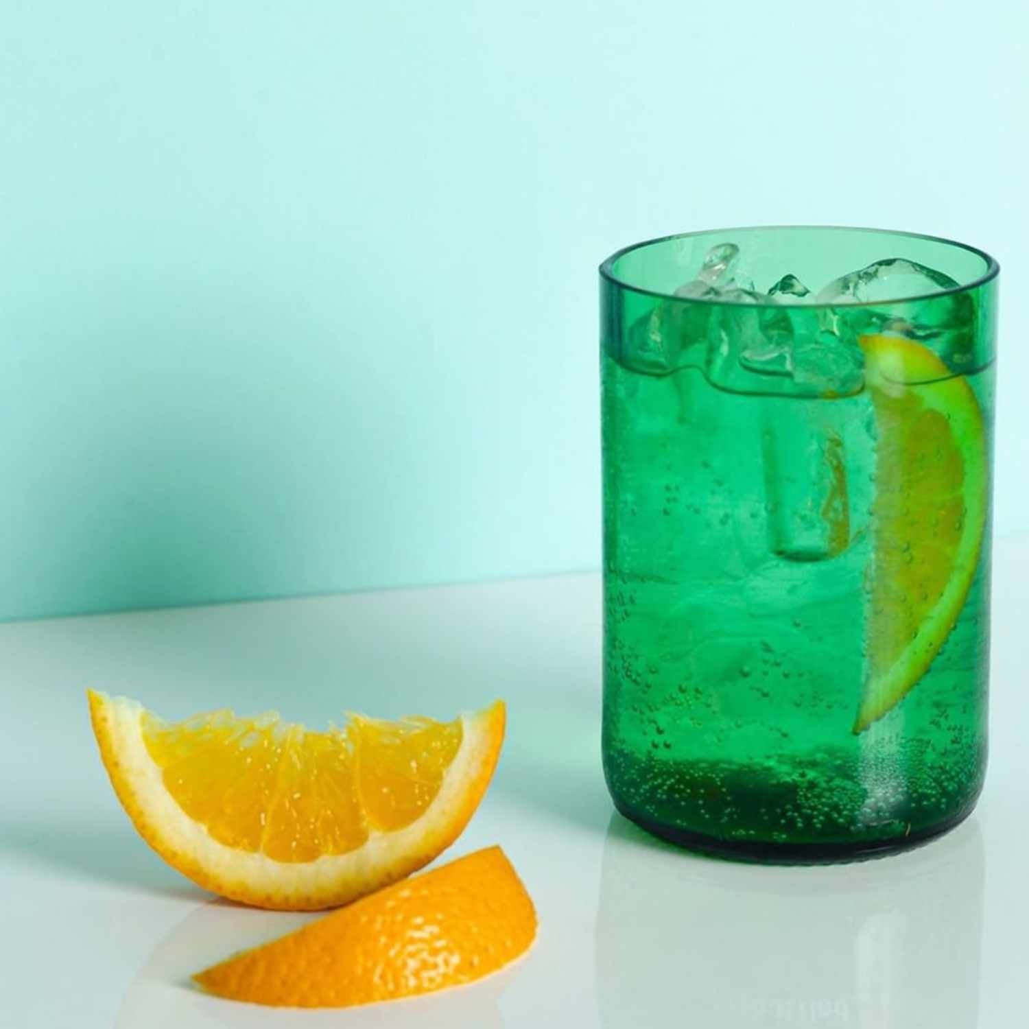 Upcycled Wine Bottle Glasses (Set of Two)