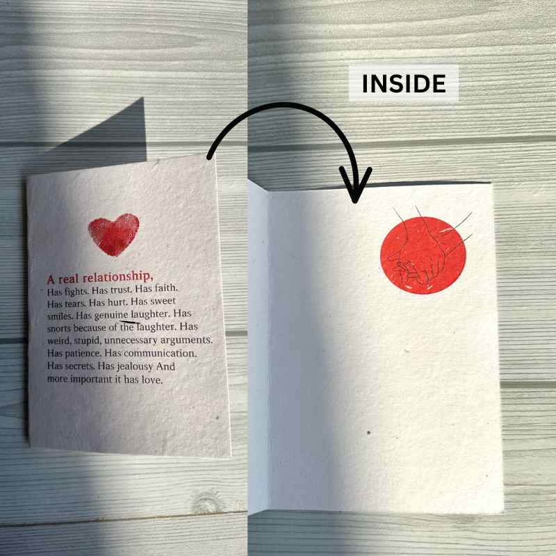 Plantable Love You Cards A6 with Kraft Paper Envelopes (Set of 4)