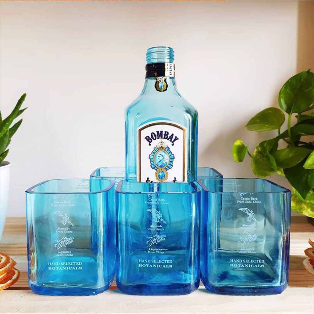 Kavi Bombay Sapphire Glasses (Set of Six)