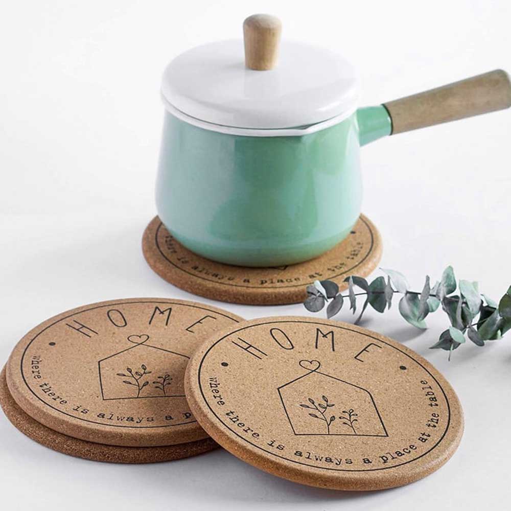 Kavi Home Cork Hot Plates (Set of 2)