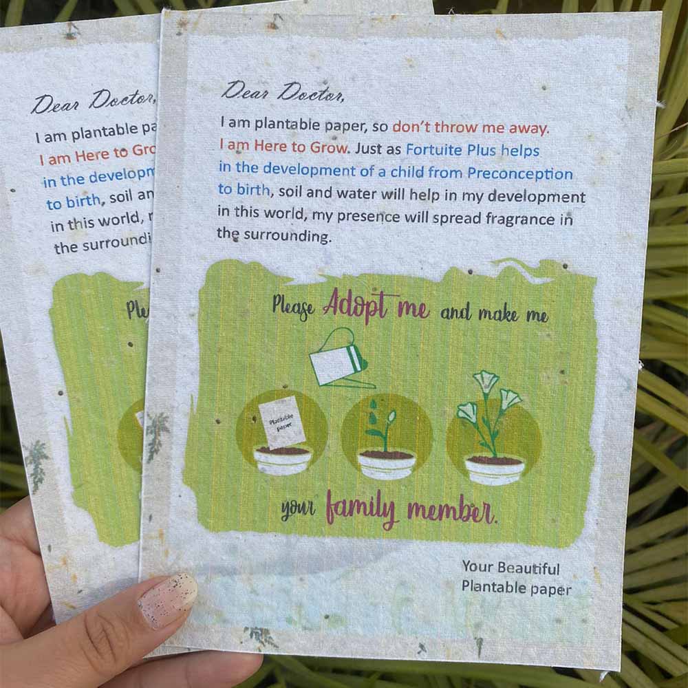 Customised A5 Seed Paper Cards