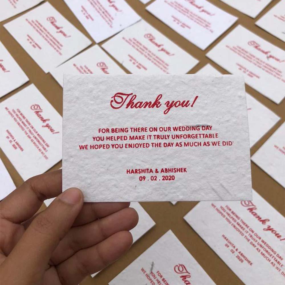 Customised Seed Paper Cards