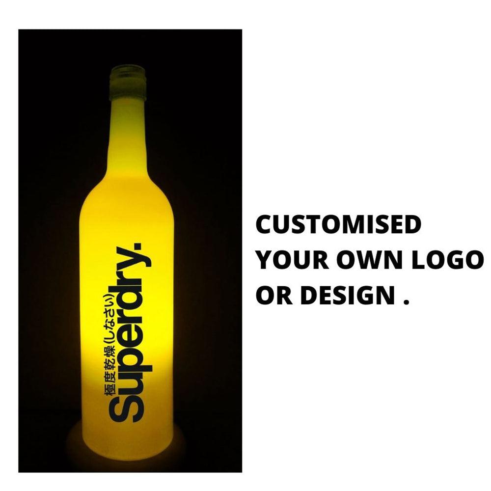 Customised bottle lamp