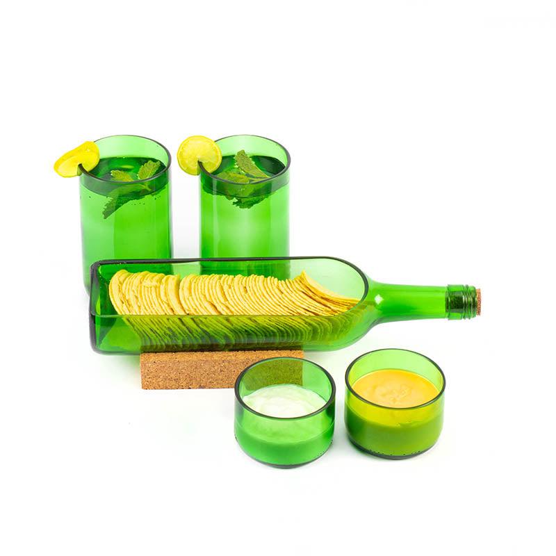 Green Wine Platter Serving Set