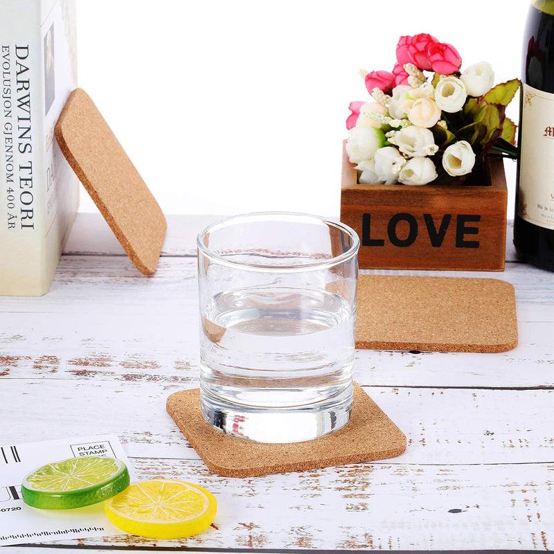 Kavi Square Cork Coasters (Set of 10)