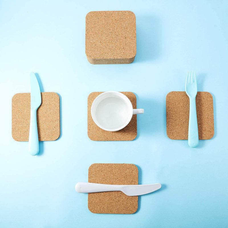 Kavi Square Cork Coasters (Set of 6)