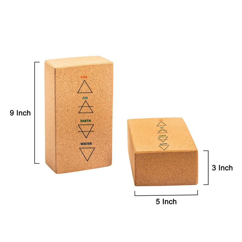 Kavi Tatva Cork Yoga Bricks (Set of 2)