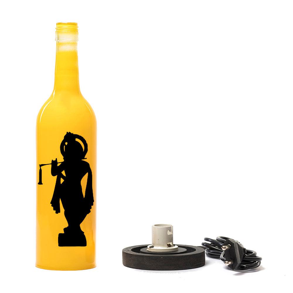 Krishna Inlit Lamp (Yellow)