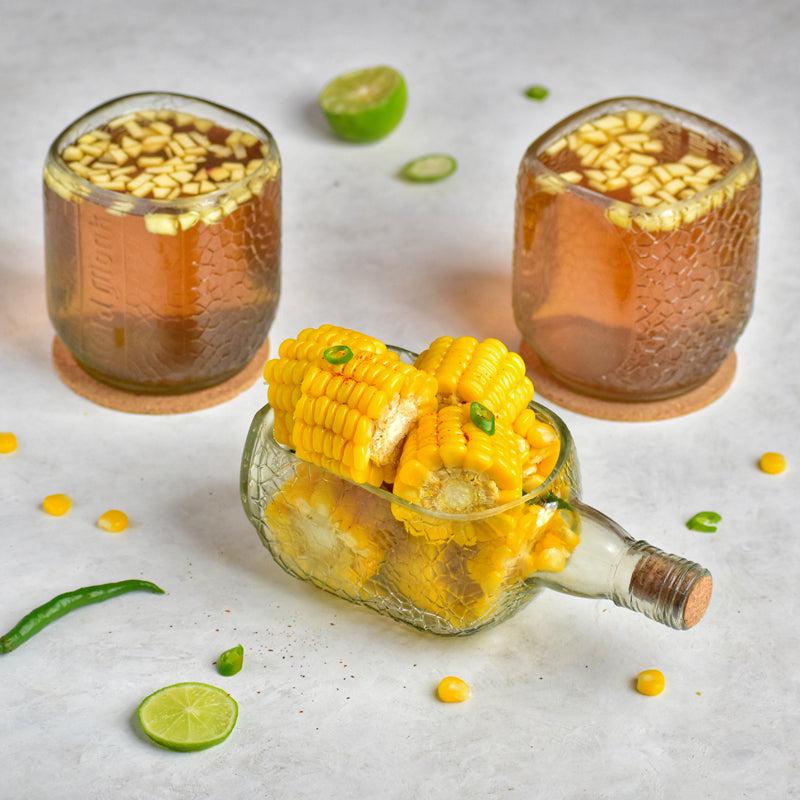 Old Monk Platter With Glasses