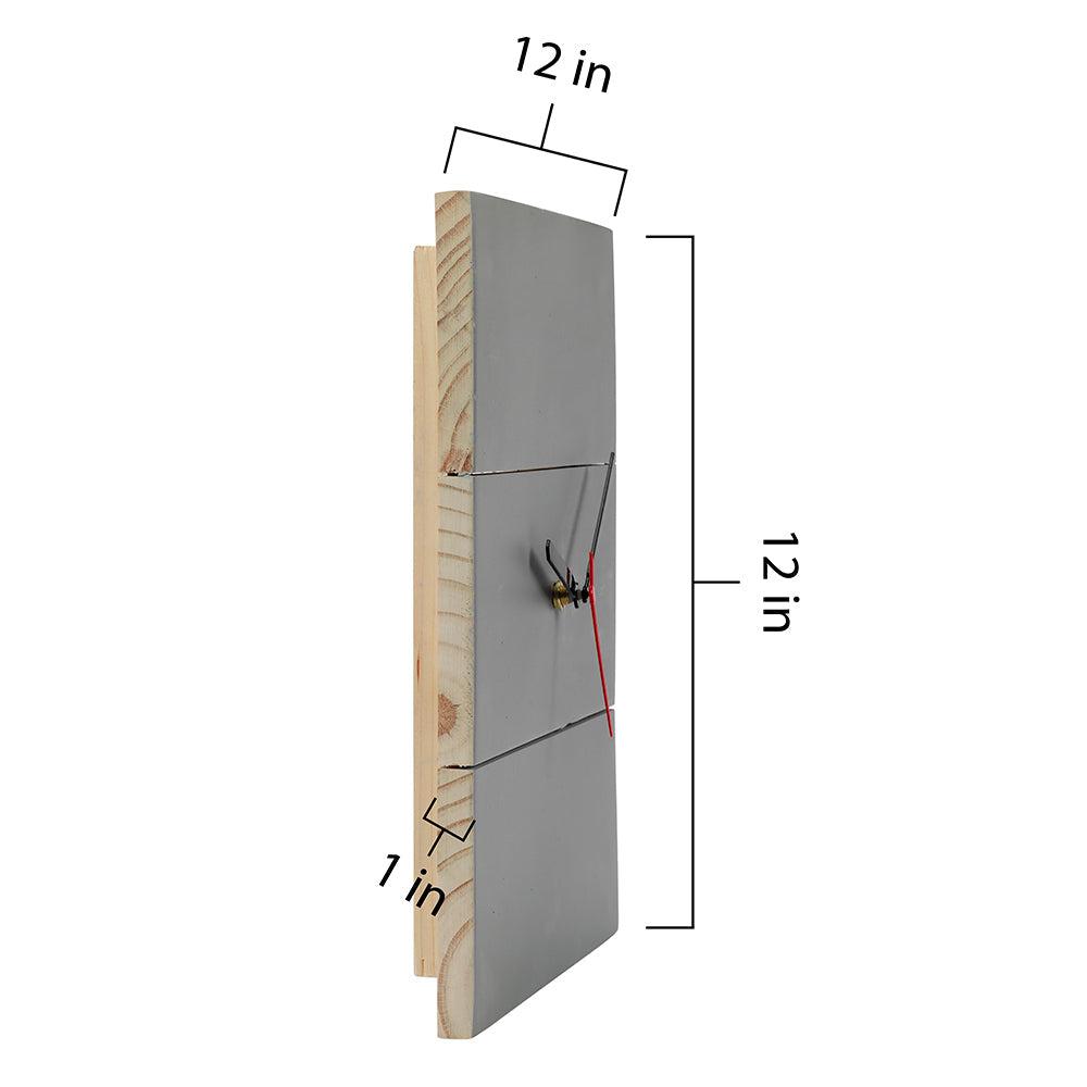 Personalised Reclaimed Wooden Clock - Grey