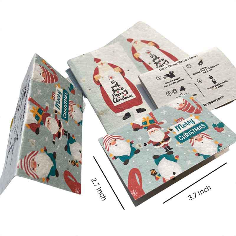 Plantable Christmas Cards with Envelopes (Set of 12)