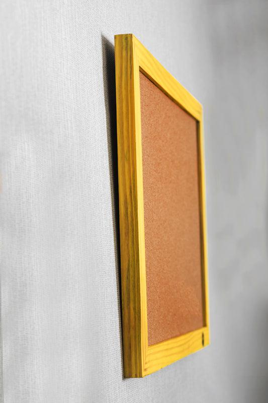 Stop Quitting Cork Pin Board - Yellow