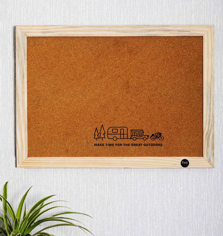 Travel Cork Pin Board - Beige