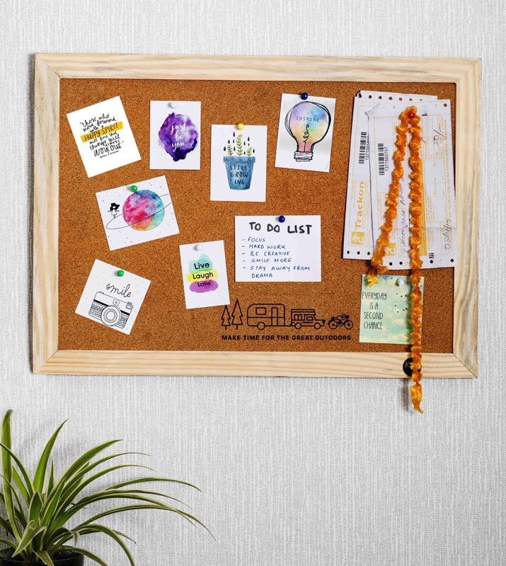 Travel Cork Pin Board - Beige