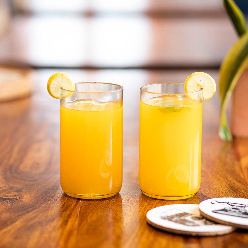 Wine Bottle ( Clear ) Serving Set With Cork Tray