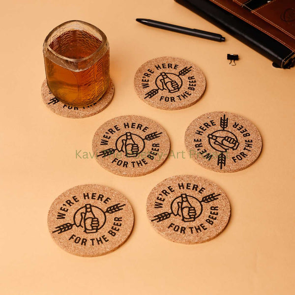 Beer Cork Coasters (Set of 6)