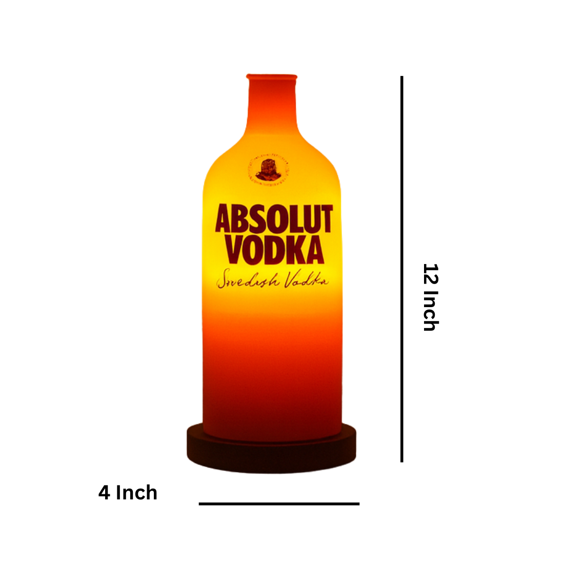 Absolut Vodka Inlit Lamps - Set of three