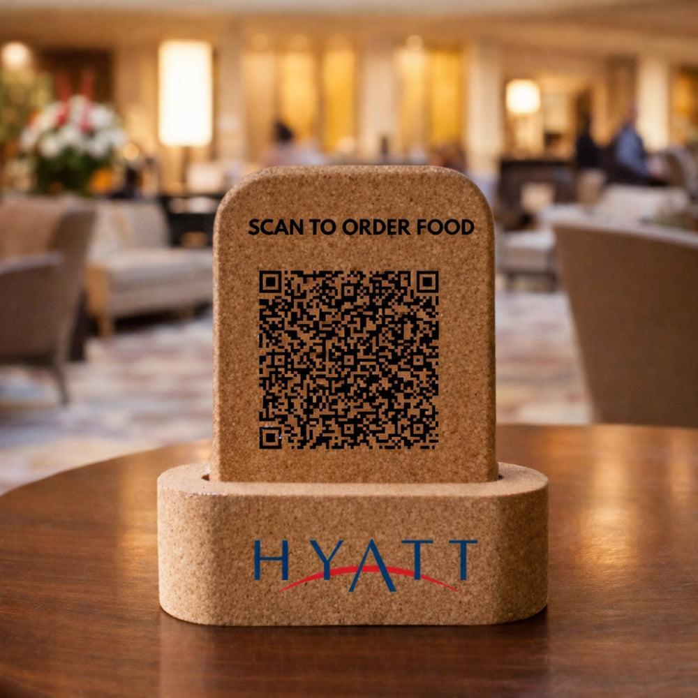 Custom Cork QR Code Display Stand (Pack of 5) - Kavi The Poetry-Art Project