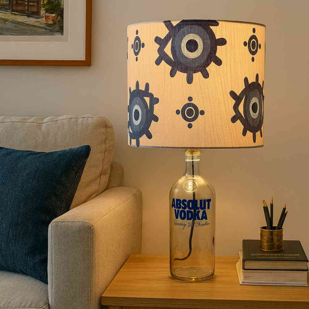 Absolut Bottle Evil Eye Shade Lamp