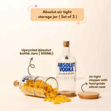 Kavi Recycled Vodka Jars (Set of Two)