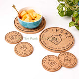 Kavi Home Design Cork Trivets With Cork Coasters