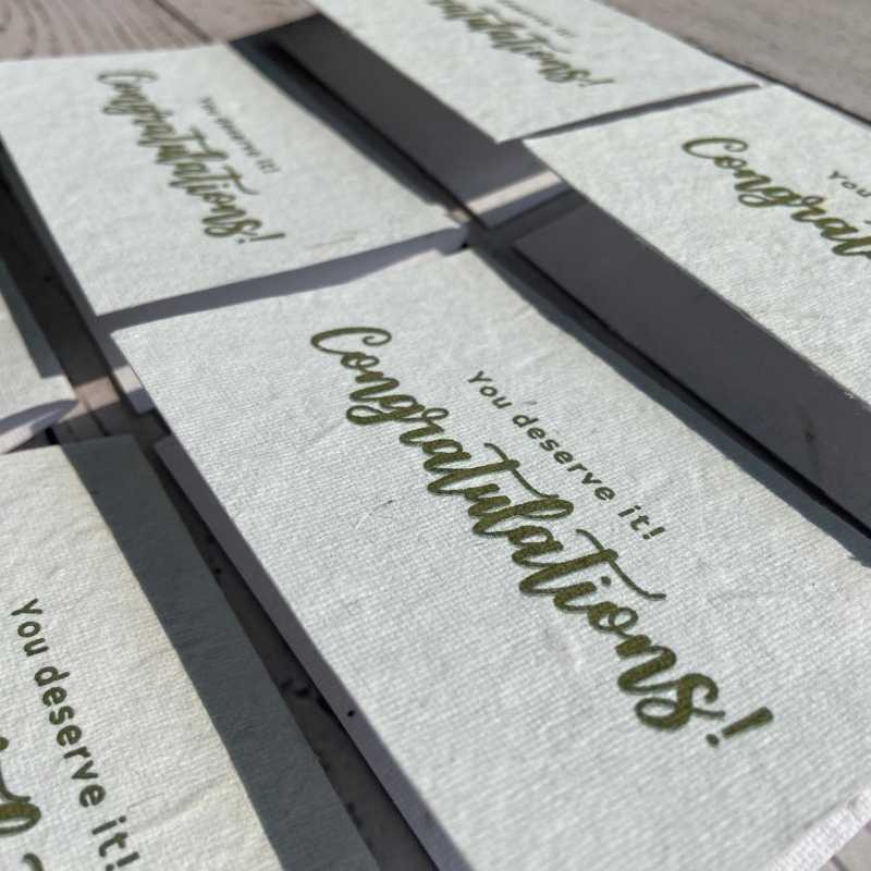 Plantable Congratulations Cards with Envelopes (Set of 12)