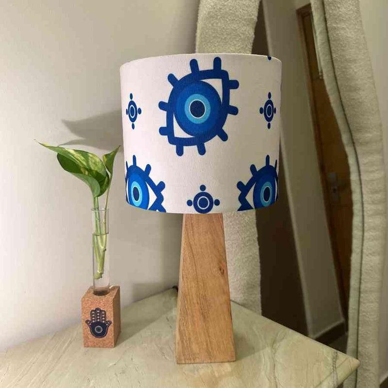 Evil Eye Wooden Lamp Shade ( Square)