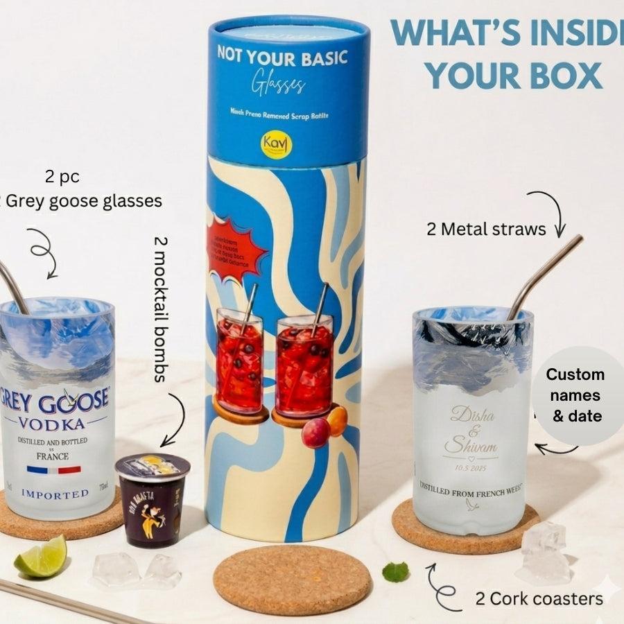 Customized Engraved Bottle Glasses