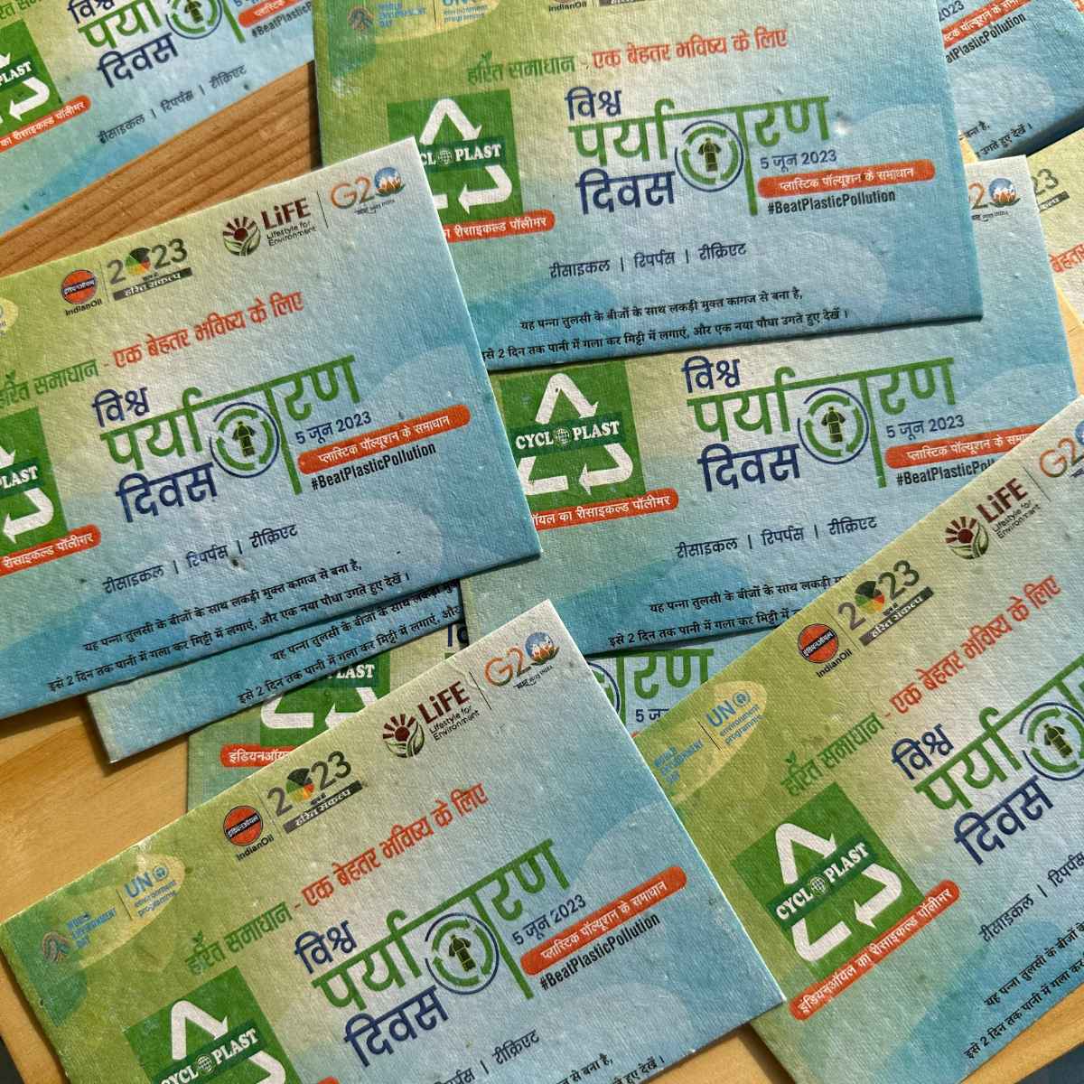 Customised Plantable Cards A6 with Kraft Paper Envelopes (Set of 25 )