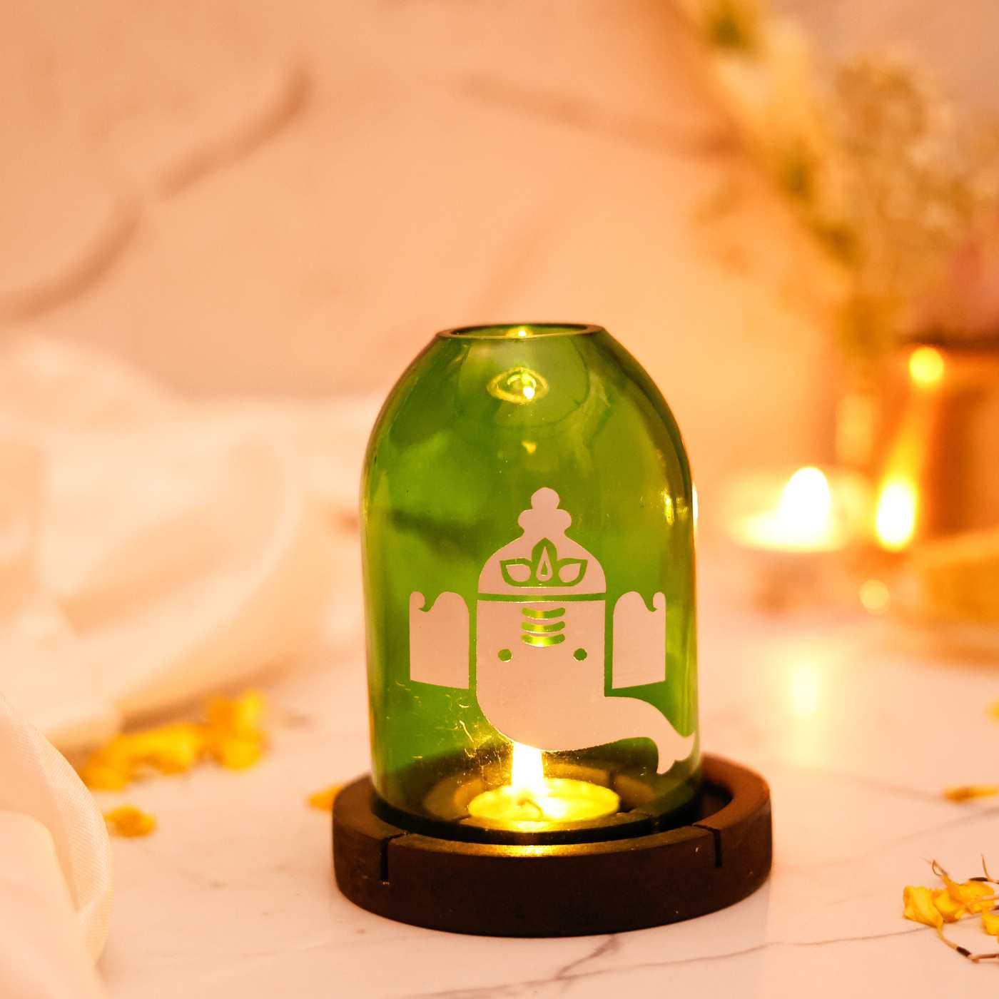 Eco friendly Ganesha Tea Light Holder